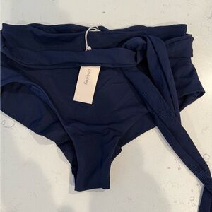 Eberjey Navy Blue high rise bikini bottom 
NWT 
Size L
